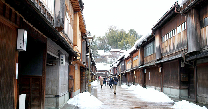 冬の街並みの風景写真